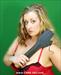Black Leather Spanking Hand -  12  x  4  A FIRM HAND    $24.99